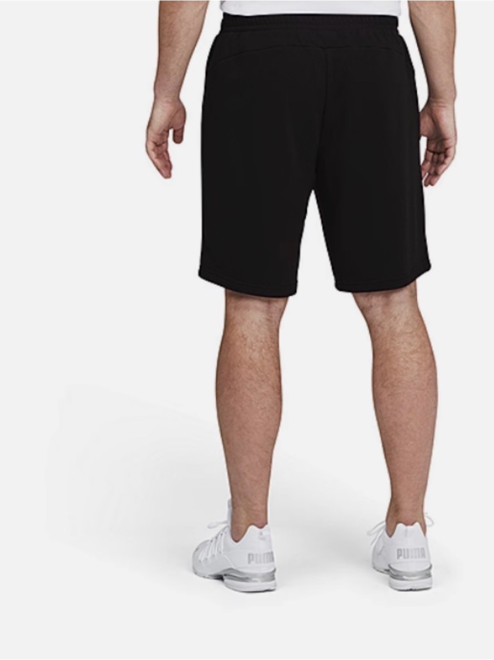 PUMA Men’s grey Logo Athletic Shorts - Picture 2 of 3
